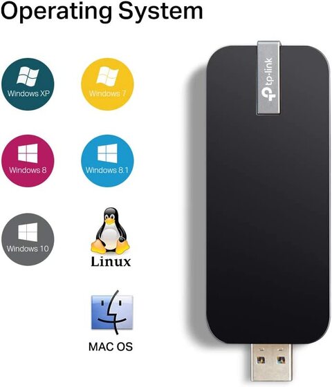 TP-Link Clé WiFi Puissante AC 1300Mbps, adaptateur USB wifi, dongle wifi,  bouton WPS, USB 3.0, Antenne à gain élevé, MU-MIMO, compatible avec Win  11/10/8.1/8/7, Mac OS X 10.9-10.13, Archer T4U en destockage