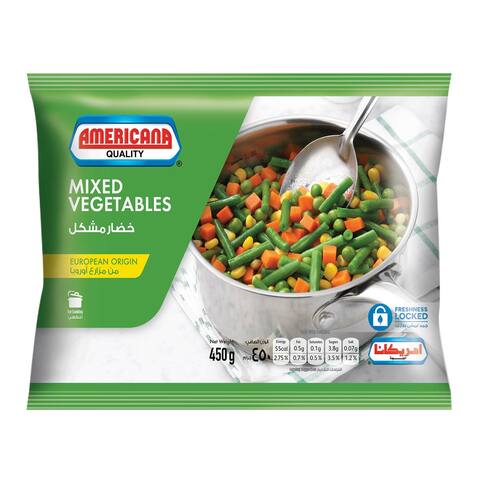 Americana Frozen Mixed Vegetables 450g- European Origin