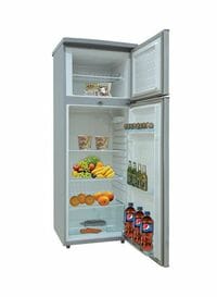 Nikai Double Door Defrost Refrigerator Silver -NRF200DN3M, 1 Year Warranty (Installation not Included)