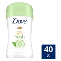 Dove Go Fresh Women&#39;S Antiperspirant Deodorant Stick With 48Hr Protection Cucumber &amp; Green Tea Alcohol Free Antiperspirant With &frac14; Moisturising Cream 40g