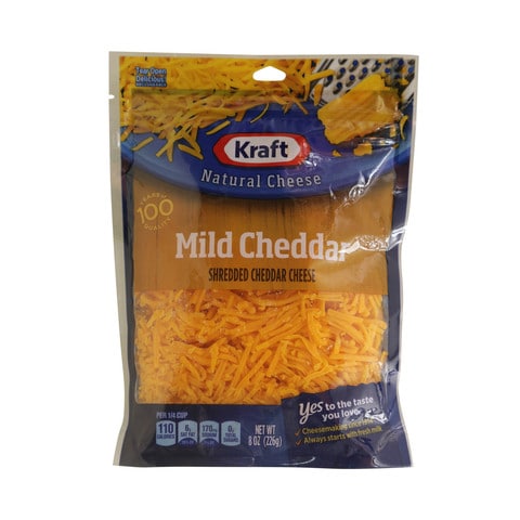 Kraft Natural Mild Cheddar Shredded Cheese 226g