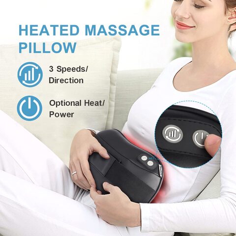 Neck massage pillow shiatsu hot sale massager