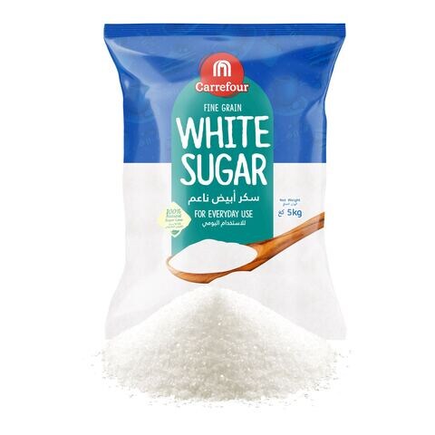 Carrefour Fine Grain White Sugar 5kg