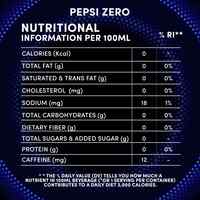 Pepsi Zero Cola Beverage Cans 245ml Pack of 6