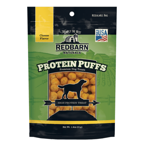 Red Barn  Dog Protein Puffs Cheese  Rewards 1.8oz/51g