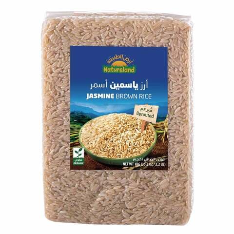 اشتري أرض الطبيعة أرز ياسمين أسمر عضوي 1كغ في الكويت