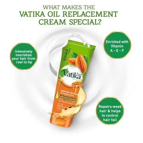 Dabur Vatika Naturals Smooth And Silky Oil Replacement Green 200ml