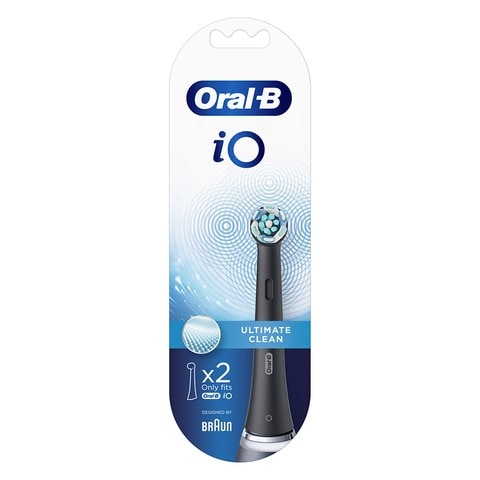 Oral-B iO Series Ultimate Clean Replacement Brush Heads RB CB-2 Black 2 PCS