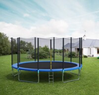 Rainbow Toys, Trampoline 14Ft Free Installation And Delivery High Quality Kids Fitness Exercise Equipment Outdoor Garden Jump Bed Trampoline With Safety Enclosure