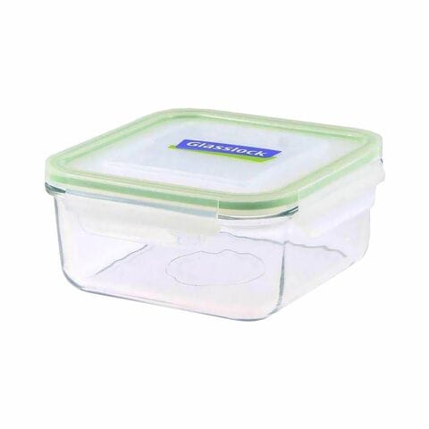 Glasslock Square Food Container With Lid Clear 1.2L