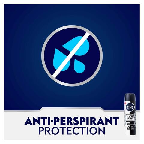 Nivea Antiperspirant Spray Black and White Invisible Original for Men - 150ml