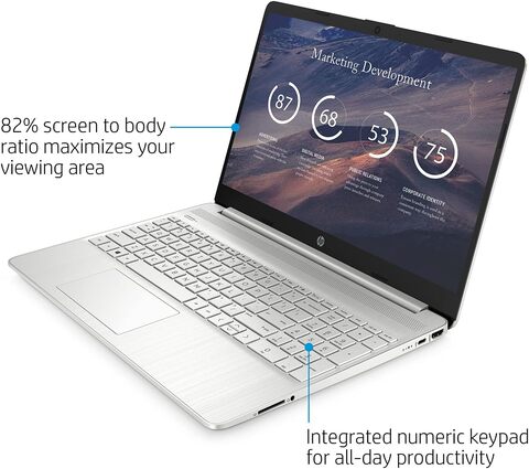HP 2022 15 Laptop, 15.6&quot; FHD Display, AMD Ryzen 5 5500U (Beat i7-1065G7), 16GB RAM, 1TB SSD, Silver Webcam For Remote Work, HDMI, Wi-Fi, Lightweight Thin Design, Windows 11