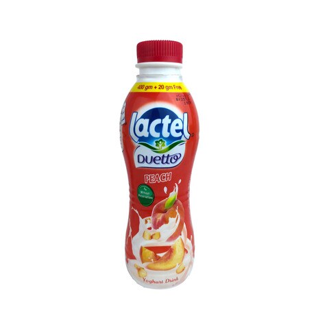 Lactel Duetto Peach Yoghurt Drink - 420ml