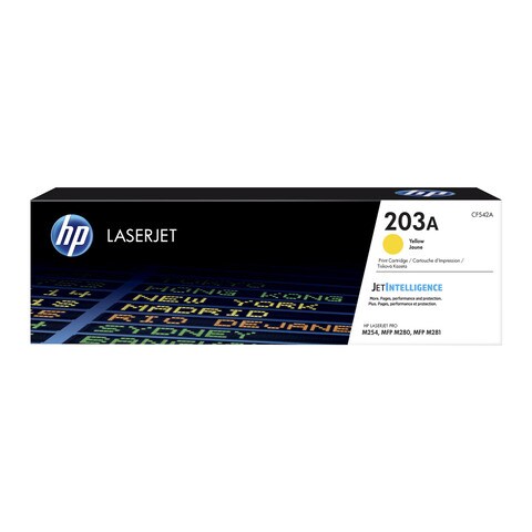 HP 203A Yellow Original Laserjet Toner Cartridge   CF542A