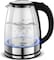 Clikon 1.8 Litre Glass Body Electric Kettle With LED Glow Indicator, Cordless, Boil Dry Protection, Smart Power Off Technology, 1500 Watts (CK5138)