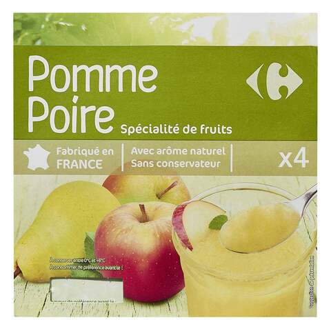 Carrefour Pomme Poire 100g x Pack of 4