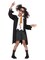  Zombie Student Costume Black & White With Robe Attached ShiM