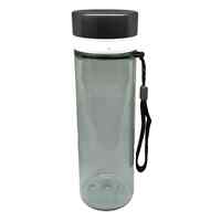 MyChoice Polycarbonate Water Bottle With Lanyard Black 700ml