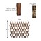LINGWEI Expandable Wooden Garden Fence Expanding Wicker Fence Plant Climbing Support Multifunctional Trellis Fence Flower Planter Hanging Frame Wood Fence 75cm