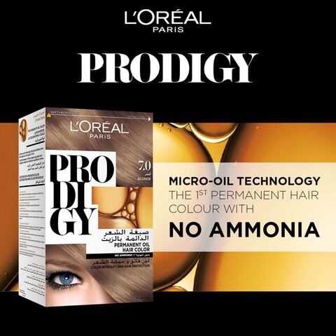 L&#39;Oreal Paris Prodigy Ammonia-Free Permanent Oil Hair Colour 7.0 Blonde