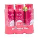 Buy Sapil Chichi Perfumed Deodorant Pink 150ml Pack of 3 in UAE