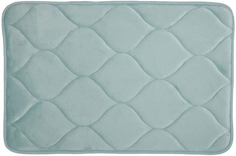 Portico Quilted Collection Large Bath Mat, Sea Green, 50x80cm, 8492601