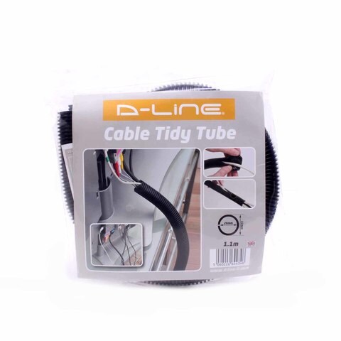 D-line Cable Tidy Tube 1.1 M White