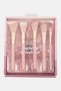 Luxe + Willow 5 Piece Make Up Brush Set, Pink