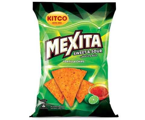 Buy Kitco Mexita Sweet And Sour Tortilla Chips 180g in Kuwait