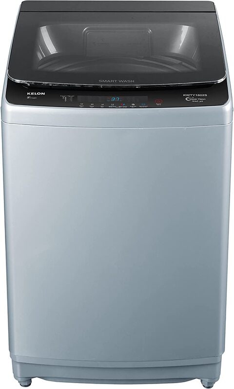 Kelon 18 Kg Top Loading Washing Machine, Silver, KWTY1802S