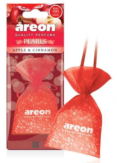 Areon Air Freshener Cardboard Car Apple And Cinnamon Pearls