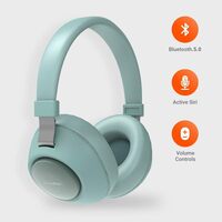 Porodo Bluetooth Headphones, Noise Cancelling Soundtec Deep Sound Pure Bass Wireless Over-Ear Headphones (Green)