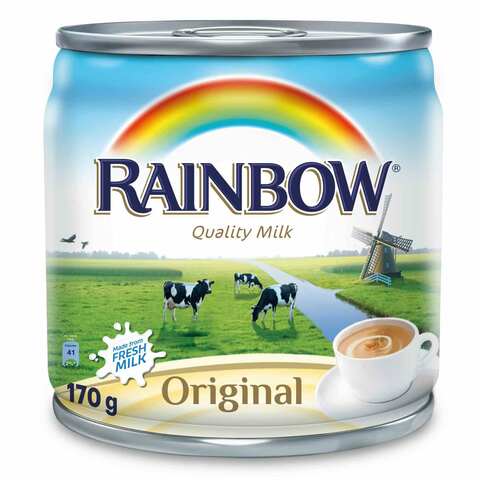 Buy Rainbow Evaporated Milk Original 170g in Saudi Arabia