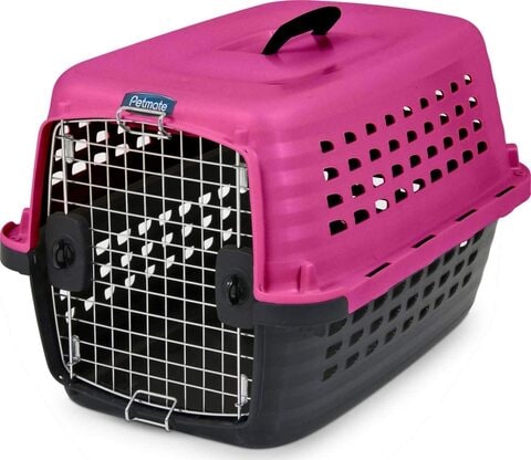 Aspen pet crate outlet pink