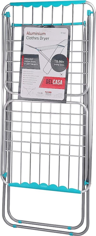 Buy Delcasa 2 Layered Foldable Stainless Steel Cloth Dryer Online - Shop  Home & Garden on Carrefour Saudi Arabia