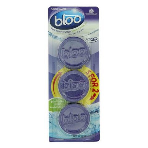 Bloo Acticlean In Cistern Toilet Rim Block 38g Pack of 3