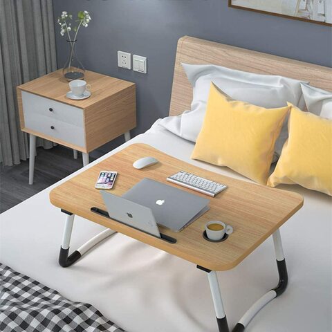 Table tray store for bed