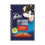 Buy Purina Flex As Good As it Looks Beef Pouch - 85 Gm in Egypt