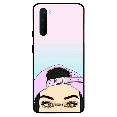 Theodor OnePlus Nord Case Cover Cap With Girl Flexible Silicone Cover