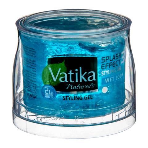 Dabur Vatika Naturals Wet Look Splash Effect Styling Hair Gel Blue 250ml