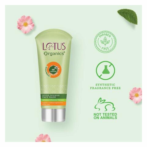Lotus Organics Divine Nourish Face Wash Green 100g