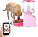 Buy OWON OPF101-W - Automatic Dog and Cat Feeder, Smartphone, 24 cups (5.5 L), Wi-Fi App for iPhone and Android, Automatic Pet Feeder, Food Dispenser - Features Distribution Alarms, Portion Control in UAE