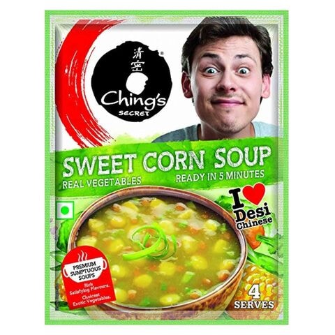 Chings Secret Vegetable Sweet Corn Soup 55g