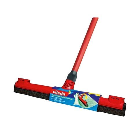Vileda Easy Fix Floor Wiper With Stick 42cm Red And Black