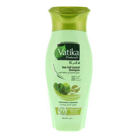 Vatika Naturals Hair Fall Control Shampoo Enriched with Cactus and Gergir For Weak Hair 400m