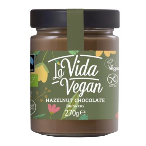Buy La Vida Vegan Organic Hazelnut Chocolate Spread 270g in Saudi Arabia