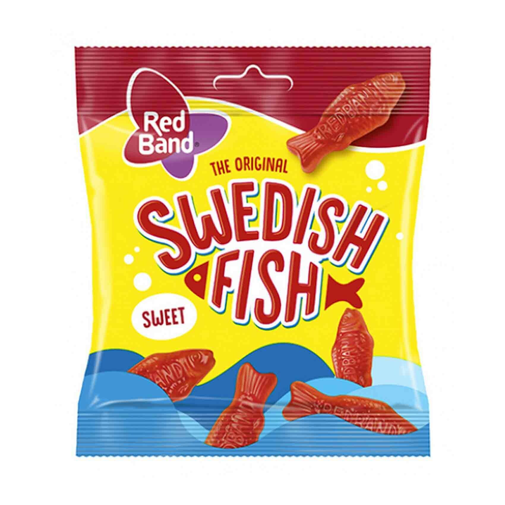 Buy Red Band The Original Swedish Fish Gummy Candy 100g Online Shop Food Cupboard On Carrefour Uae