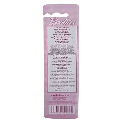 Disney Barbie Soft Toothbrush Pink