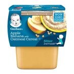 Buy Gerber 2nd Foods Apple Banana With Oatmeal Cereal 99g in UAE