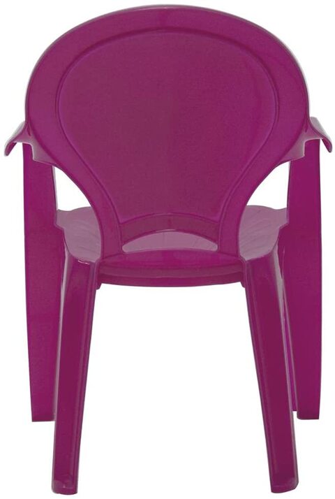 Pink store plastic chair